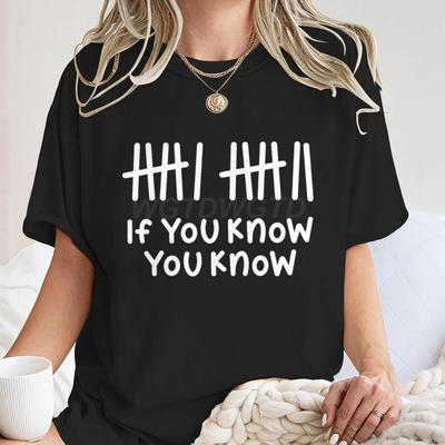Funny Number 67 Print TShirt  67 Six Seven If You Know You Know Meme Humor Tee Trendy Internet Meme Graphic T Shirts Women