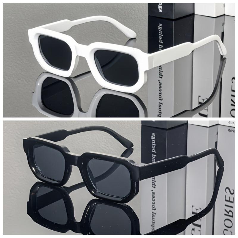 2/3pcs futuristic fashion glasses, unisex, great for daily & street style.