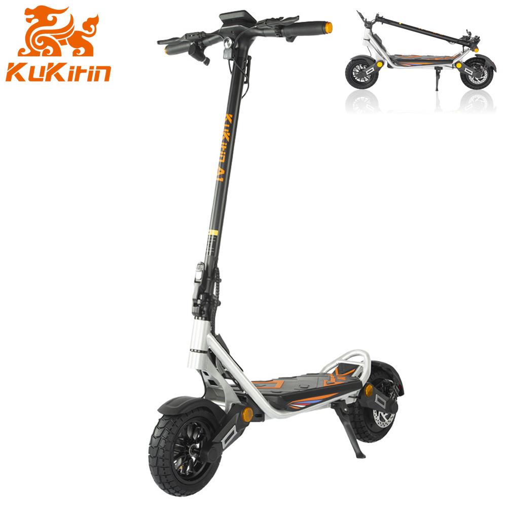 Kukirin AI City Commuter E-koloběžka, 800W, 48V 13Ah, 45km/h, Dvojitá kotoučová brzda, 10" Bezdušová pneumatika, LCD displej, LED světlomet, Rychloskládací zařízení