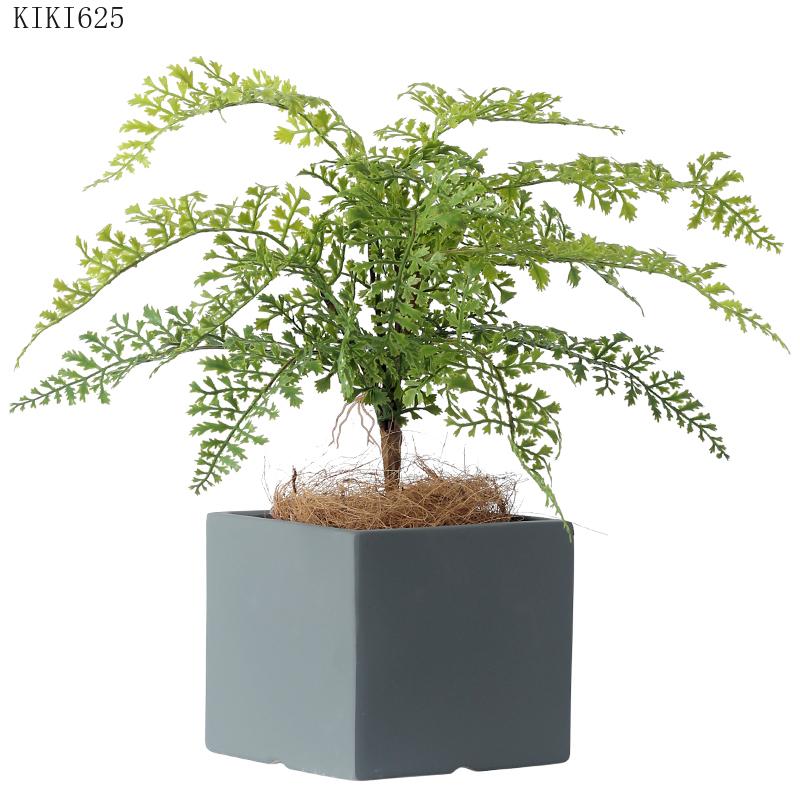 European-style Square Succulents Flower Pot Countertop Ornaments Color Ceramic Flower Pot Plant Potted Garden Decoration Modern