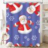 Tu Santa Claus Shower Curtain Christmas Bathroom Decor Festive Holiday Waterproof Fabric Home Decor Gift Idea Festive Xmas Patte