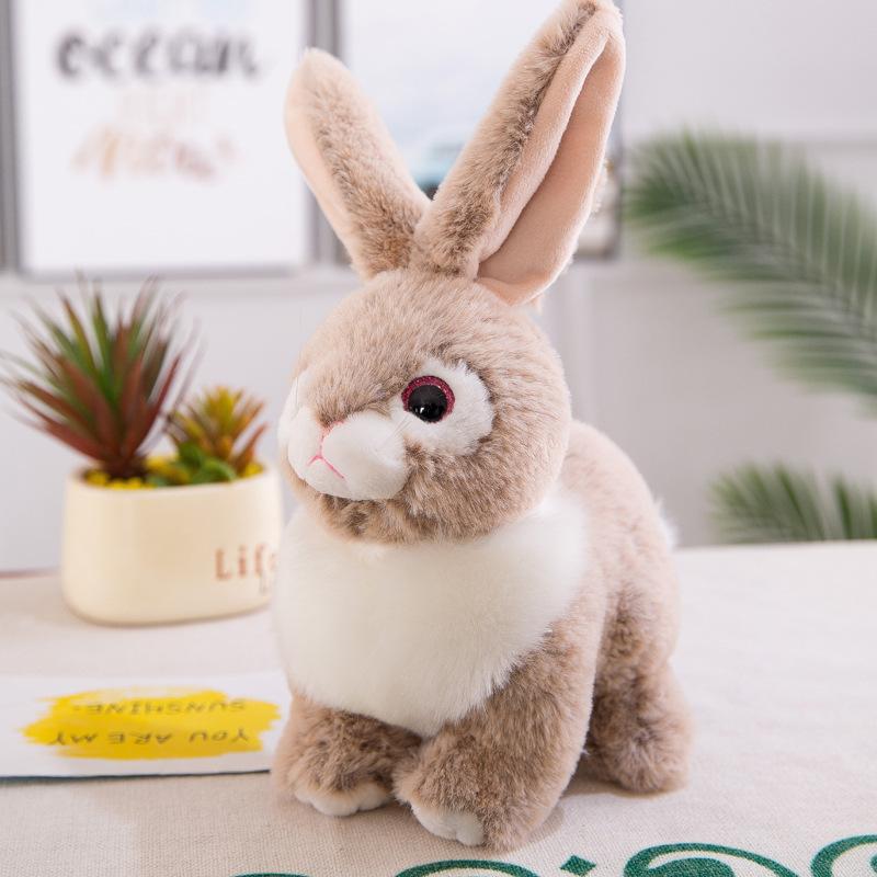 Creative Simulation Rabbit Plush Toy White Rabbit Doll Cartoon Rag Doll Children's Doll Dolls Dolls Holiday Gifts