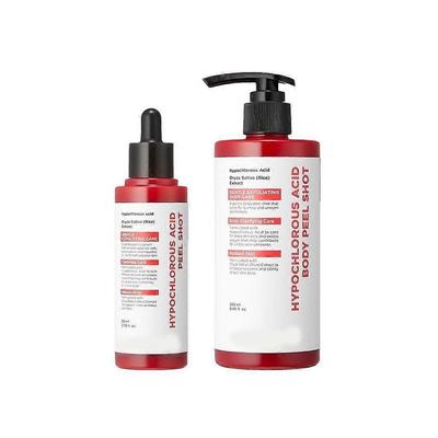 (2set)Hypochlorous Acid Rice Peel Shot For Face Body Gentle Exfoliating Serum for Dead Skin Cells Pore Care Blackheads Excess Sebum Control