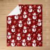 Christmas Snowman Blanket, Plush Flannel Fleece, Lightweight Fuzzy Throw, Winter Gift for Boys Girls, Sofa Couch