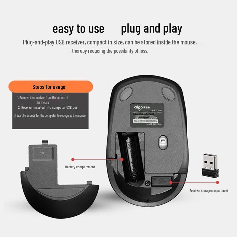 Aigo Q705A 2.4G Universal Wireless Mouse