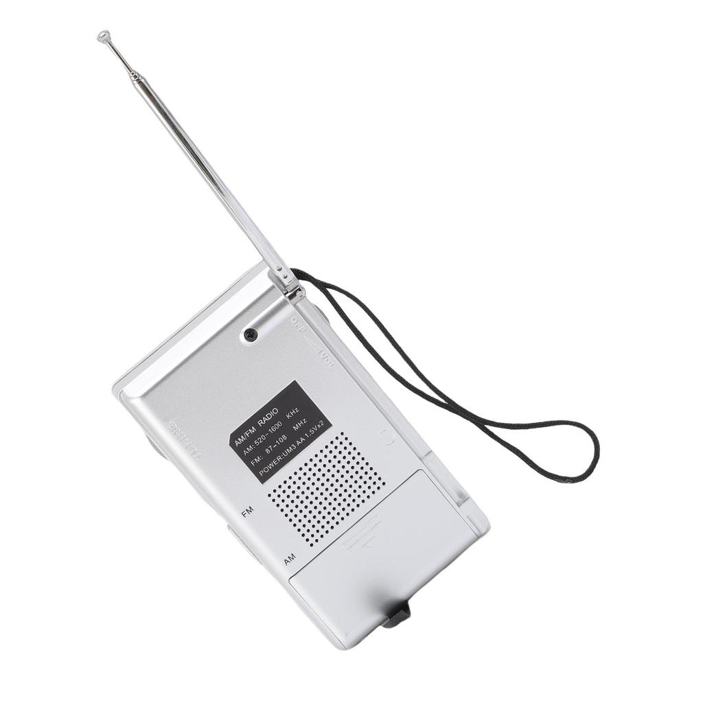 Portable AM FM Radio Clear Sound Quality Long Battery Life Pocket Radio for Travel Outdoor Activities Style 1