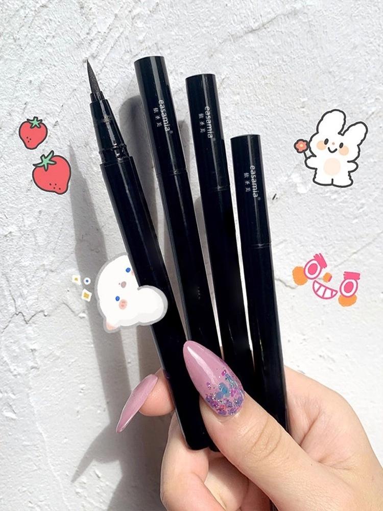Genuine Goods Extremely Fine Eyeliner Color down to Eyelash Glue Pen Female Waterproof Long Lasting Non Smudge Official Flagship Store