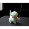1PCS Cute Incense Burne Mini Lovely Cat Ceramic Decorative Incense Burner Incense Stick Holder Home Decor Gifts-Without Incense 7