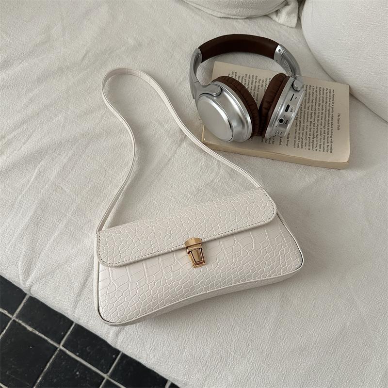 Texture Bag - Retro Small Square Bag - Uncommon Underarm Bag - Versatile Single-shoulder Woven Pattern Bag