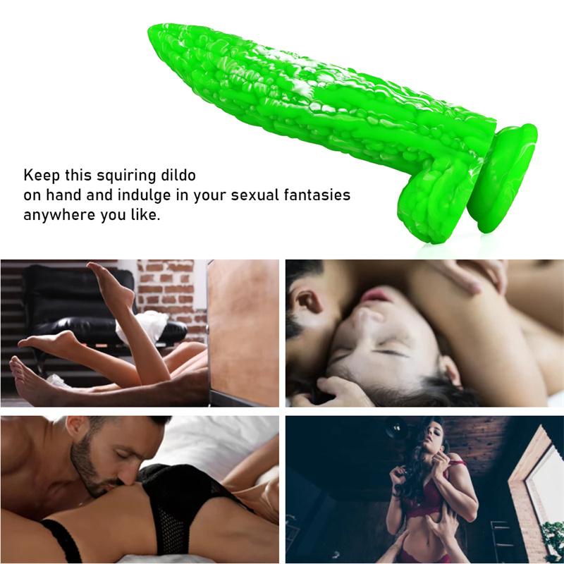Female Bitter Gourd Silicone Simulation Dildo Masturbation Device for Men and Women Anal Expansion Anus Adult Products