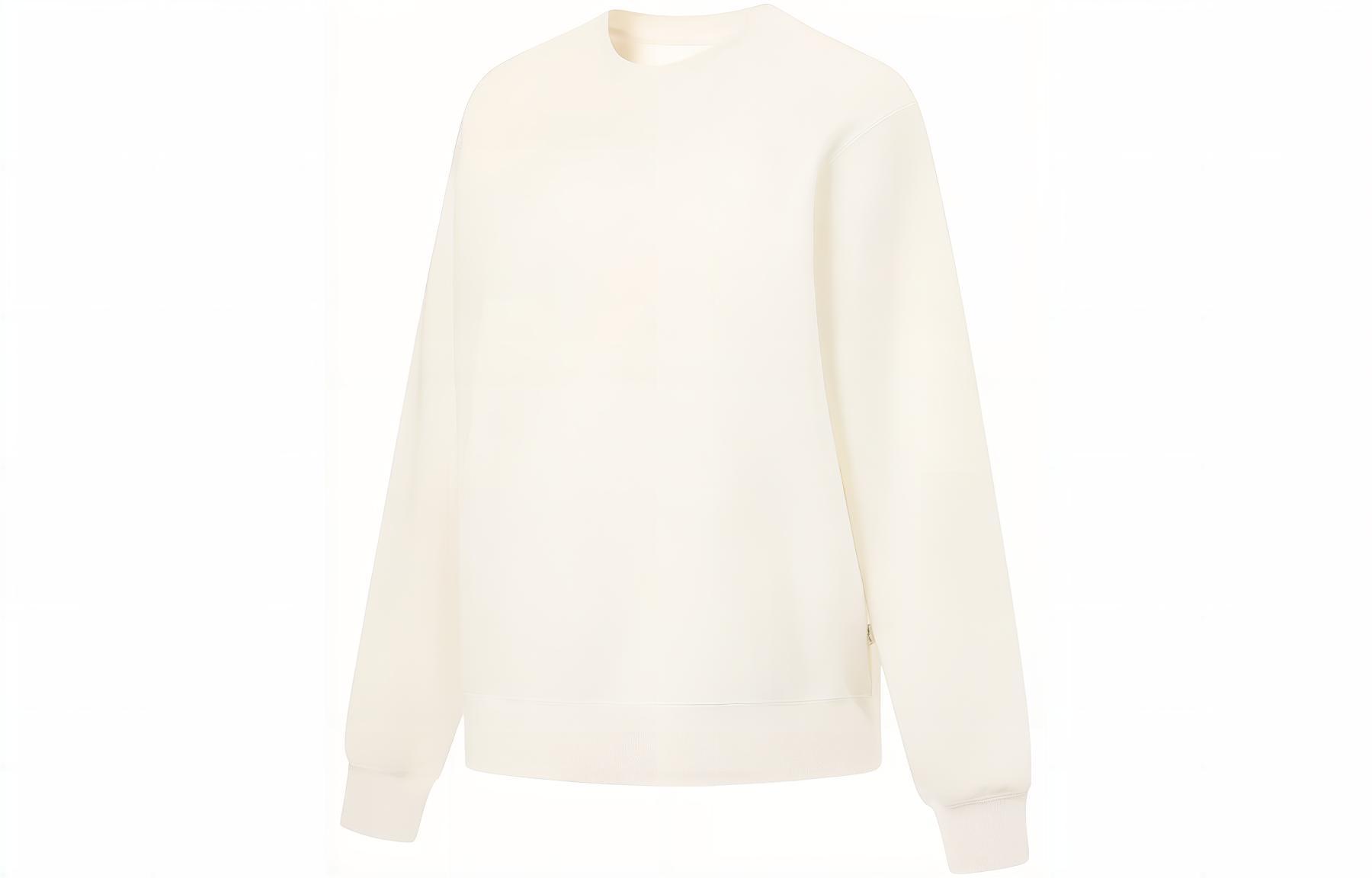 Li Ning Fitness Series Sweatshirts Women s Ivory Crew Neck Moderate Regular AWDT512-1 XXL