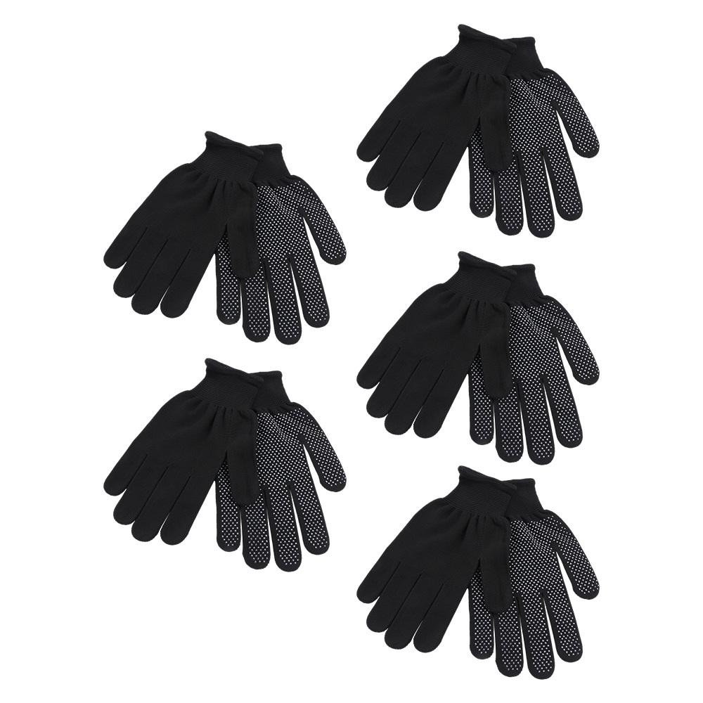 

5Pair Durable Safety Work Gloves Nylon Non-slip Labor Protection Gloves Anti-Fouling Breathable Riding Mittens Workplace