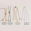 18K Gold Plated Adjustable Silicone Extension Chain Bracelet Necklace