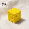 Cheese Stress Ball Fake Squeeze Toy, Anxiety Relief Cube Sensory Reduction Gadget Slow Rising Pinch Home Office Relaxation Tool Shape Toy