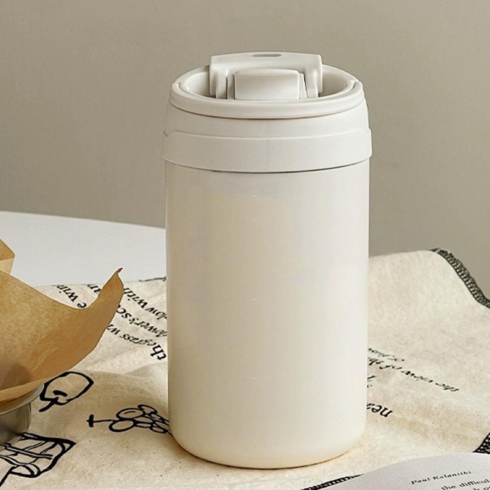 Solid Color Stainless Steel Cup Simple Water Bottle Durable Insulated Coffee Mug  Travel