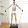 Vibration Plate Exercise Machine, Quiet Vibrating Plate for Weight Loss and Lymphatic Drainage with Resistance Bands, Remote Control, 99 Speed Levels