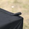 Gazebo Pieghevole 3 x 3 m, impermeabile, robusto e resistente all'inverno, con 4 pareti laterali e 4 sacchi di sabbia, protezione UV 50+, pieghevole, telaio in acciaio (nero)