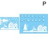 Reindeer Window Cling Stickers Christmas Decoration Santa Claus Snowflake Creative DIY Stickers For… More