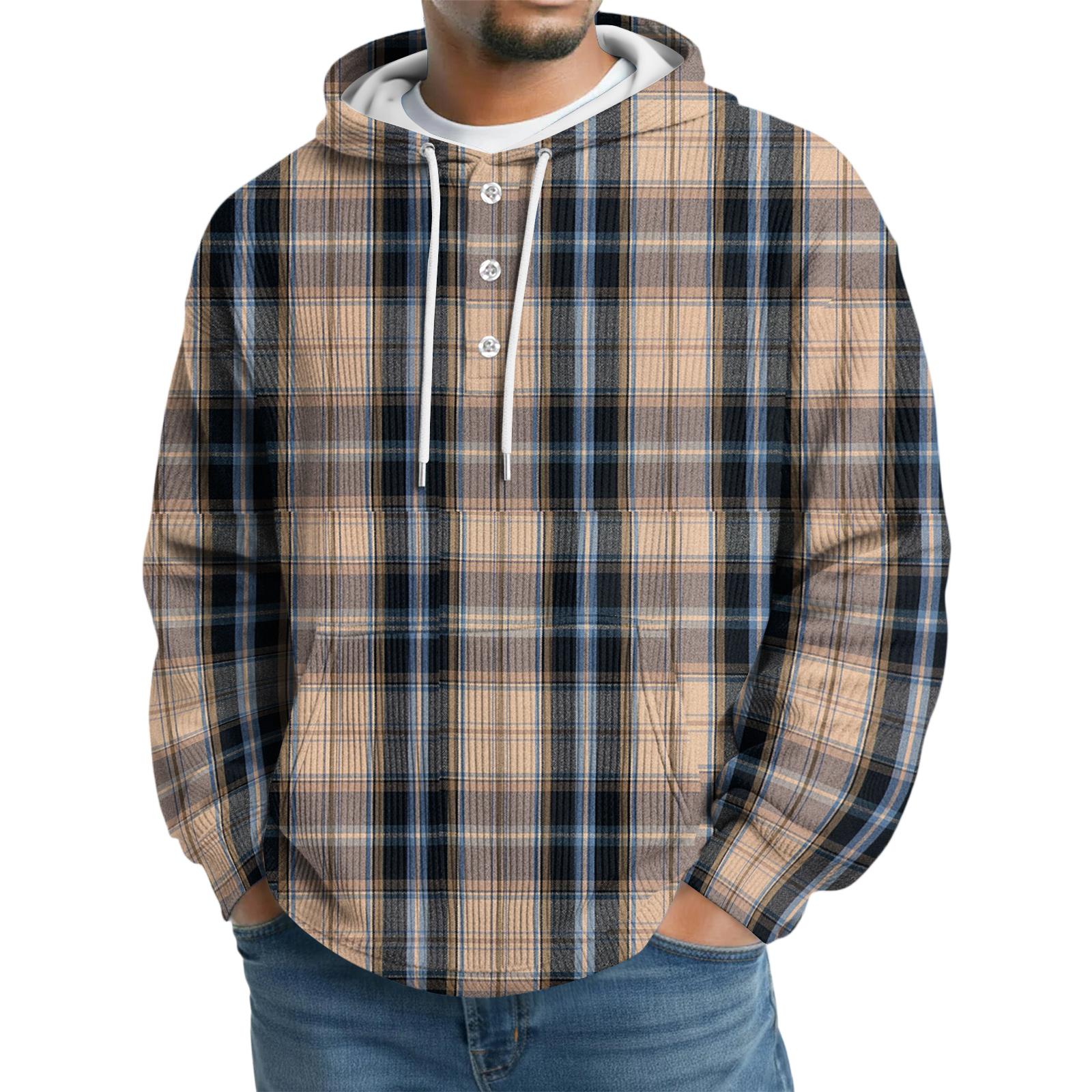 

Мужская вязаная толстовка с капюшоном, повседневная толстовка с длинными рукавами L