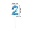 0-9 Digital Candle 3D Birthday Number Candle Blue Pink Number Candles Birthday Cake Topper Top of Cake Baby Shower Supplies