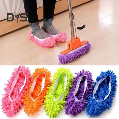 2 Pairs Lazy Shoe Cover Strong Dust Absorption Easy To Carry Elastic Wear-Resistant Foot Mops Floor Cleaning Tool