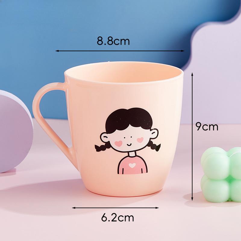 

Высококачественный туалетный стаканчик для зубной щетки, пластиковый стаканчик для зубов, детский мультяшный стаканчик для чистки и полоскания 601-700ml розовый