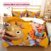 Bob Pattern Bedding Home Decoration Birthday Gift ( 1 duvet cover + 2 pillowcase, without core),fan merchandise.