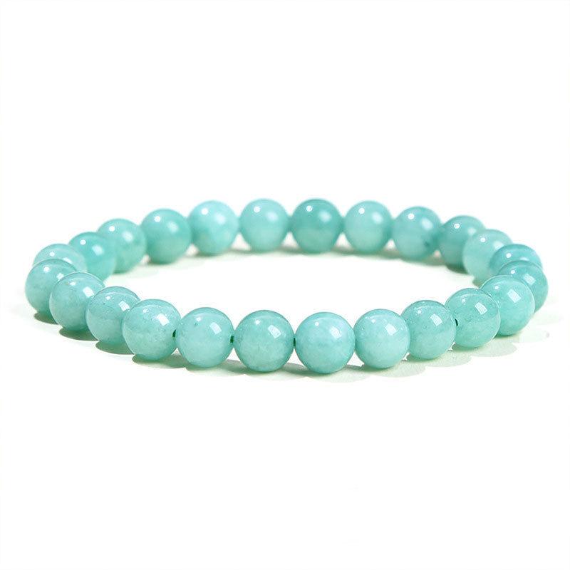 Natural Crystal Agate & Tiger Eye Stone Bracelet - Fashionable Round Beads for Men & Women