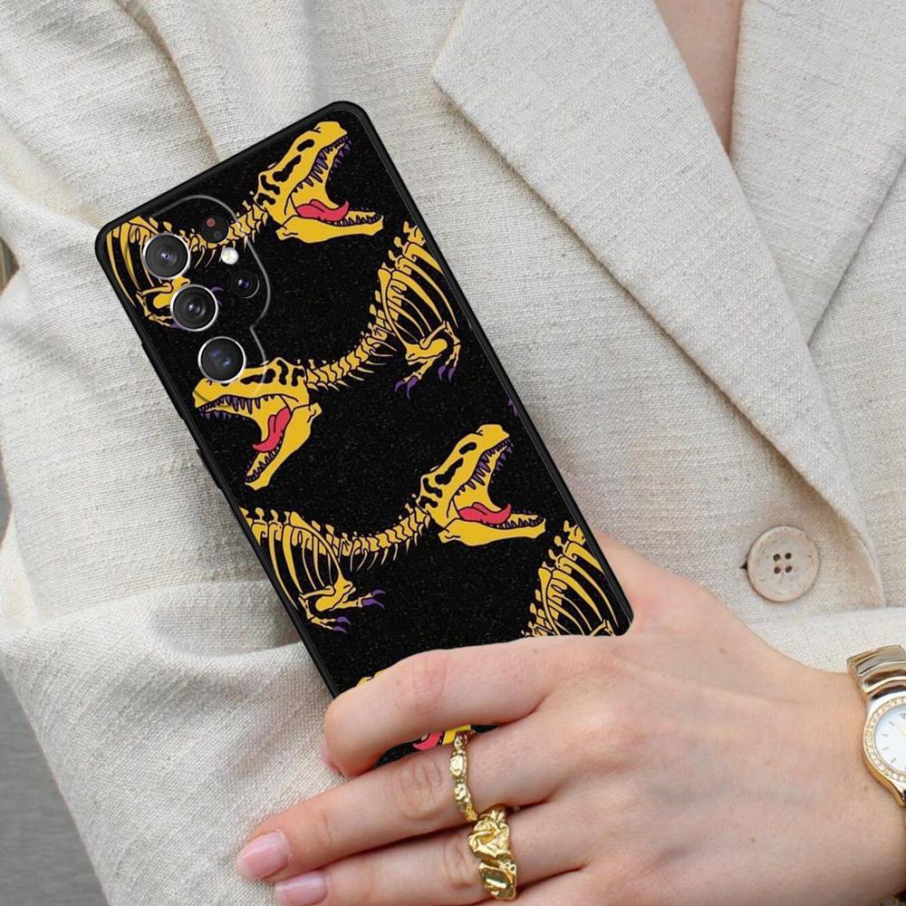 Skeleton Dinosaur Skull Cell Phone Case for Samsung Galaxy S26 Ultra S25 S24 S23 S22 S21 S20 Note10 Cover