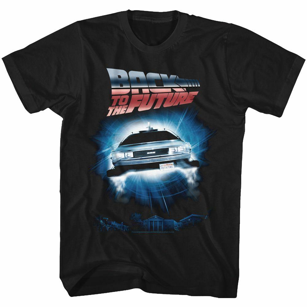 Back to the Future Backtothefuture Black Adult T-Shirt S