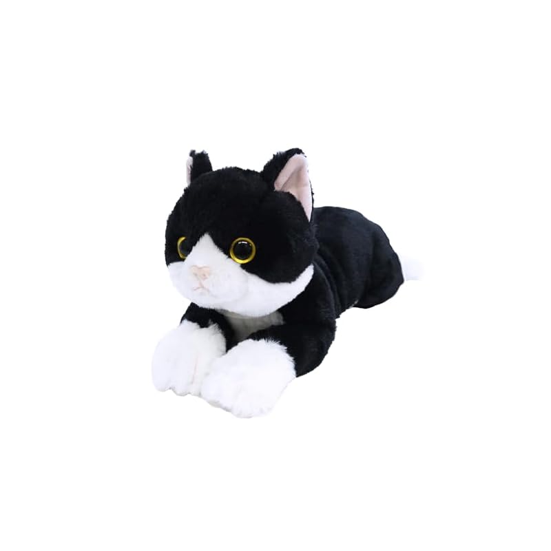 Sunlemon Knee Cat (Bicolor) S 13 x 36 x 15 cm Plush Toy (Renewed Version) Cute Animal Cat P-1513