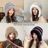 Korean Style Plush Pullover Hats Soft Knitted Warm Hat Fashion Ear Protection Hat  Women