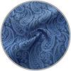 [S&W SHLAX&WING] Herren-Krawatten-Set, Paisley Denim Blau, Einstecktuch, Anzugjacke, Formelles Accessoire, Klassisch, 147cm