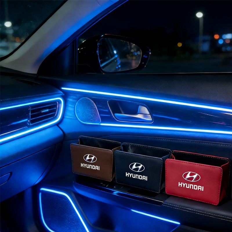 For Hyundai Veloster i20 Accent N Line Tucson KONA i10 Creta i30 i40 Car Styling Trash Can Collapsible Leak-Proof Storage Bag DD6