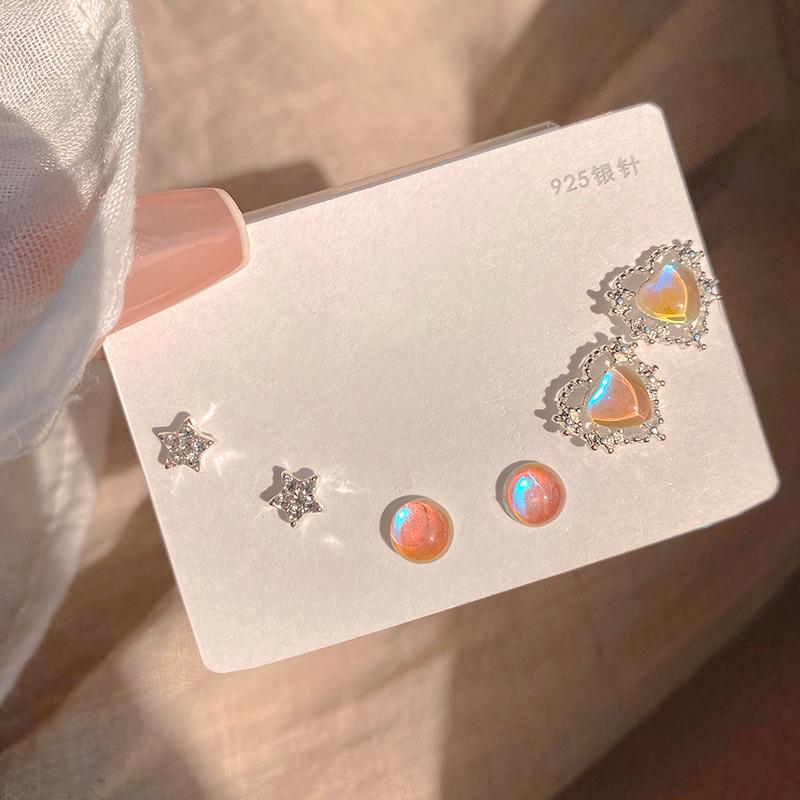 

Серьги-гвоздики из серебра 925 пробы в стиле Мори - Милые, Высококлассные, Студенческий темперамент Silver Needle