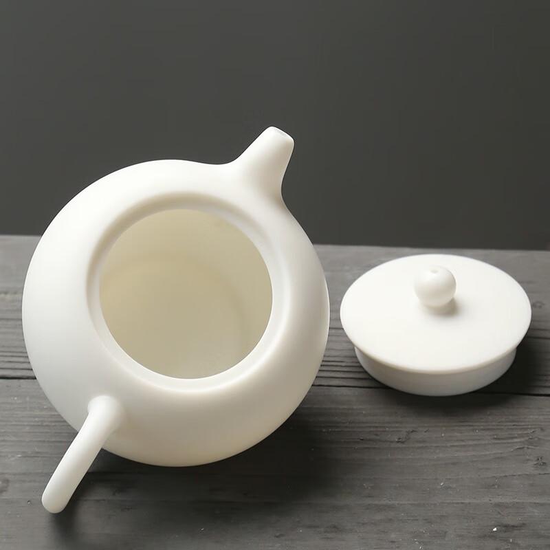 Dehua Mutton-fat Jade White Ceramic Teapot