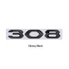 For Peugeot 308 GT Car 3D Metal Letters Logo Badge Decals Sticker Car Auto Rear Trunk Alphabet Emblem Styling Stickers