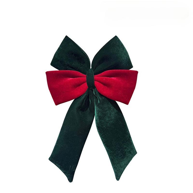 New velvet bow decoration Christmas three-dimensional pendant Christmas tree scene atmosphere layout