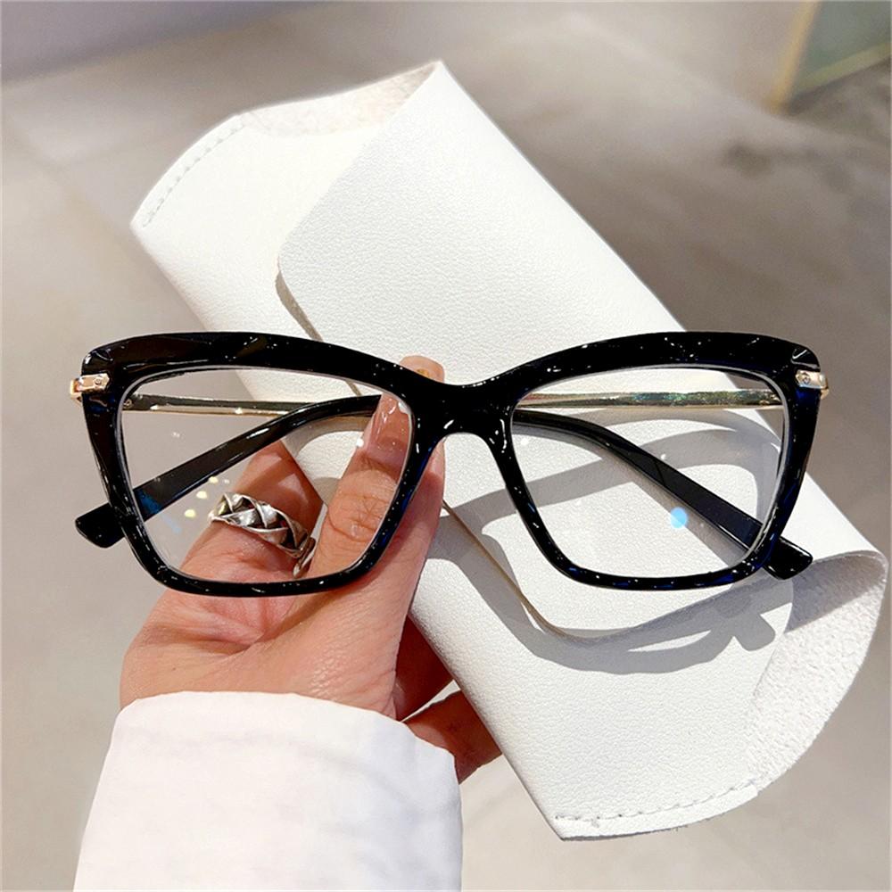 Vintage Cat Eye Rahmen Brille Frauen Mädchen Mode Transparent Anti-blau Brillen Ins Trend Dekorative Brillen Sommer Neue