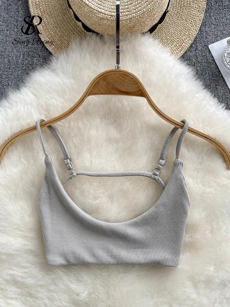 Sommer Backless Sexy Leibchen Frauen Strap Schlank Strand Top 2024 Ärmelloses Streetwear Koreanische Strap Sinnliche Tank Top