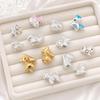 999 Sterling Silver Colorful Cartoon Horse Spacer Beads for DIY Bracelets