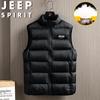 JEEP SPIRIT Unisex Stand Collar Padded Vest