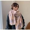 Bluebird Yifei Imitation Cashmere Scarf: Women's Autumn/Winter Warm Double-Sided Shawl and Neck Warmer for Office and Air-Conditioned Rooms
