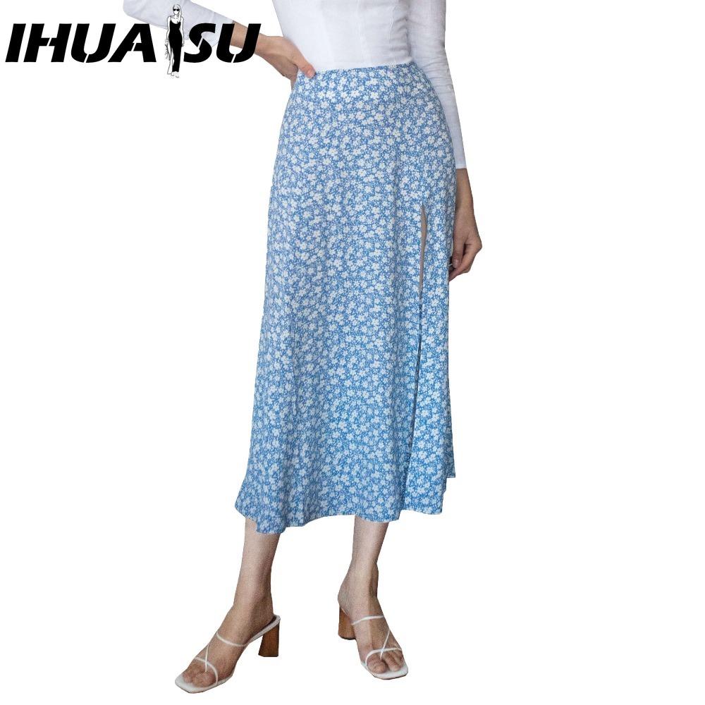 IHUASU Dámská módní ležérní letní jarní sukně