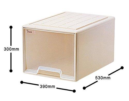 Fregadero de plástico Sanko para ropa profunda (ancho 39 x profundidad 53 x altura 30 cm), color beige suave