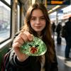 Sensorische Stressbälle Weihnachten Brötchen Quetschspielzeug Set zur Linderung, Weiche TPR Fidget Mini-Figuren mit bunten Pailletten Nikolaus Rentier Design, Dekompression
