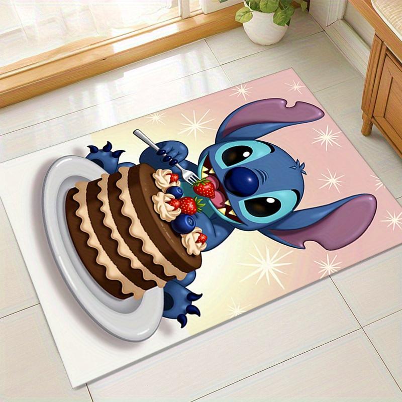 

1pc. Cute Stitch Holding Fork with Chocolate Cake - Perfect Home Decor, Office Rug, Chair Pad, Outdoor Mat, Birthday Gift Ideaz041197 60cm by 90cm