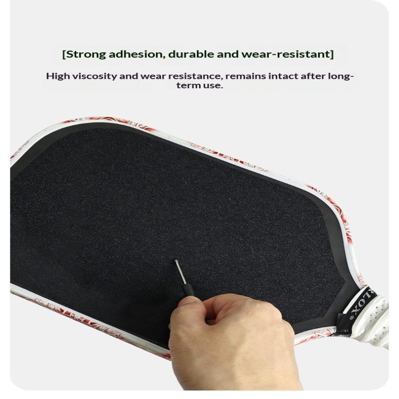 2 Pcs Pickleball Paddle Frosted Surface Sticker Residue Free Adhesive Wearproof For Training Matches