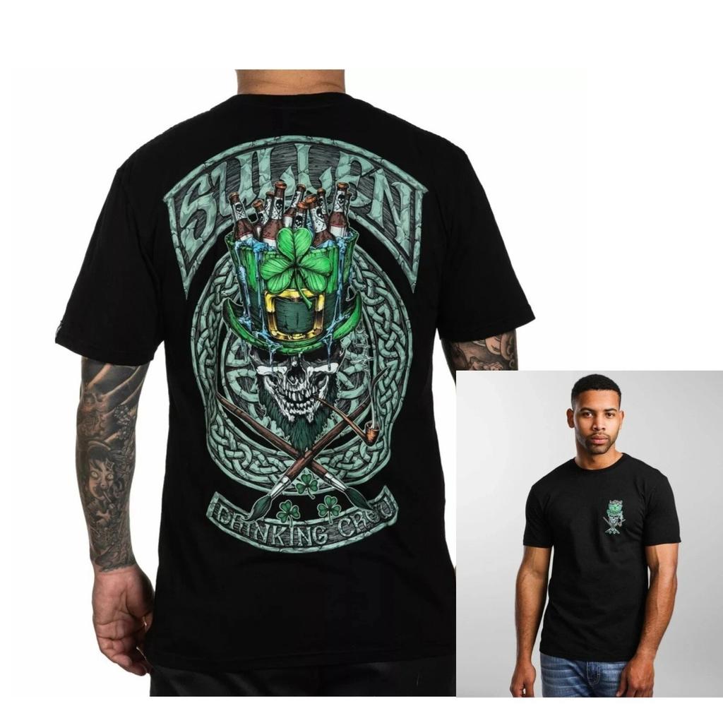 Sullen Art Co Brew St Patrick Day Drinking Crew Tattoo Tee TShirt