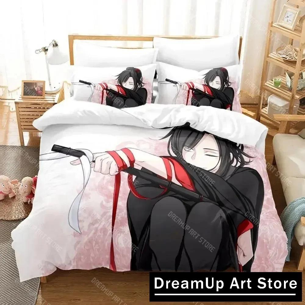 New Mo Dao Zu Shi The Grandmaster Of Demonic Cultivation Bedding Set Anime Three-Piece Set Adult Kid Bedroom Duvet Cover Sets